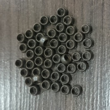 Nano ringi - ciemny brąz - 100 sztuk