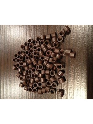 Ringi z gwintem - rozmiar M - ciemny brąz - 100 sztuk