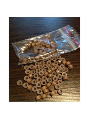 Ringi z silikonem - rozmiar M - brąz - 100 sztuk