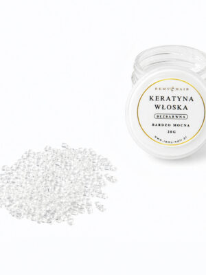 Keratyna włoska w granulkach - bezbarwna - 20g - bardzo mocna