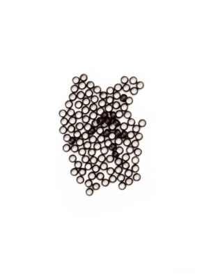 Nano ringi - ciemny brąz - 100 sztuk